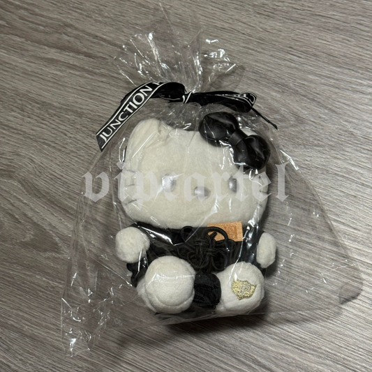 Junction Produce x Hello Kitty Sanrio Plushie with Black Fusa