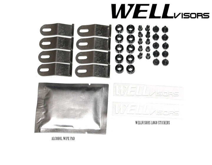 Wellvisors Mercedes Benz C-Class W204 (2008-2014) Premium Series Window Visors